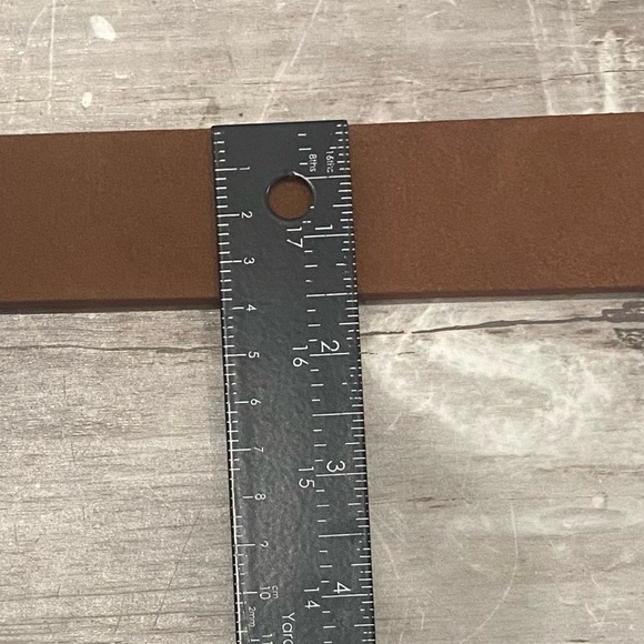 NEW Women’s J. Crew Brown Suede Belt with Square Buckle M/L - Picture 9 of 9